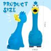 Squeaky Latex Chicken Toy in Blue, Set of 2
