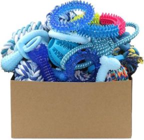 20-Piece Puppy Chew Toy Set, Blue