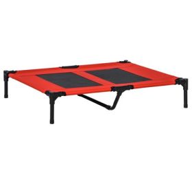 Elevated Cooling Dog Cot in Red