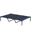 Elevated Breathable Mesh Dog Bed with Carry Bag - Blue