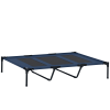 Elevated Breathable Mesh Dog Bed with Carry Bag - Blue