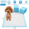 Puppy Potty Training Pads, 50-Pack (Blue & White)
