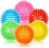 Squeaky Spiky Balls for Dogs, 6-Pack, Yellow