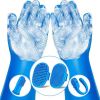 Navy Blue Grooming Glove & Brush Set