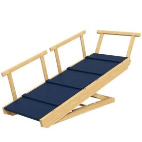 Adjustable Foldable Dog Ramp with Non-Slip Mat