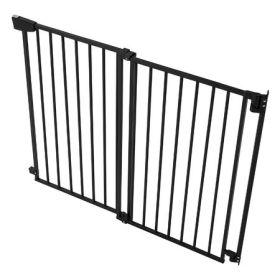 Wide Stair Gate for Dogs, No Bottom Bar Design