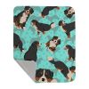 Bernese Mountain Dog Quilted Throw Blanket