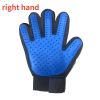 Grooming Glove for Shedding & Massage, Blue