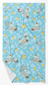 Central Asian Shepherd Plush Oversized Bath Towel