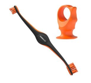 Dual-Head Dog Toothbrush & Chew Block Combo