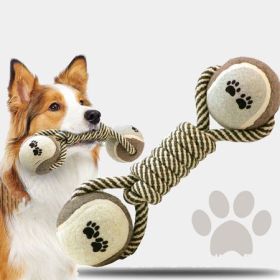 Bone-Shaped Cotton Rope Chew Toy – Natural Fiber