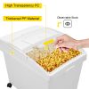 Rolling Airtight Pet Food Storage Bins, Set of 3