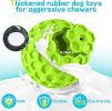 Indestructible Squeaky Chew Ball in Green