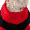 Snowflake Cable-Knit Turtleneck Dog Sweater
