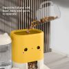 Gravity Feeder & Water Dispenser Set, Yellow
