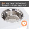 Wooden Bone Elevated Dog Feeding Station, White
