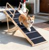 Adjustable Pine Wood Pet Ramp with Side Rails
