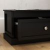 Elevated Dog Feeder Station with Storage Drawer, Black