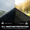 Outdoor Dog Shade Shelter with Canopy, Black
