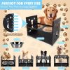Adjustable Elevated Dog Bowl Stand