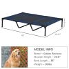 Elevated Breathable Mesh Dog Bed with Carry Bag - Blue