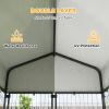 Outdoor Dog Kennel with Roof for Small to Medium Dogs