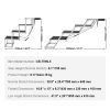Aluminum 4-Step Folding Dog Car Stairs, Non-Slip
