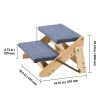 2-Step Wood Pet Stairs for Beds & Sofas