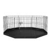 Foldable 8-Panel Dog Playpen with Washable Bottom Pad