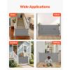 Extra-Wide Retractable Dog Gate, Gray