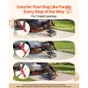 4-Step Folding Dog Car Stairs, Non-Slip Support