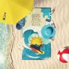 Doberman Surf Beach Towel, Oversized Plush
