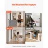 Extra-Wide Retractable Dog Gate, Gray