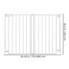 Adjustable No-Bottom-Bar Stair Gate for Dogs