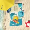 Red Yorkie Oversized Beach Towel