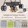 3-in-1 Pet Stroller with Removable Carrier