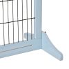 Freestanding Extra-Wide Pet Gate - Blue Gray