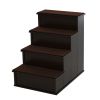 Cushioned Pet Stairs for Small Dogs, Brown