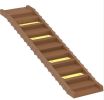Foldable 10-Step Dog Car Stairs, Brown