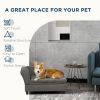 Tufted Storage Sofa Bed in Gray