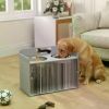 Elevated Dog Bowls with Storage Cabinet & Slow Feeder