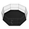 Foldable 8-Panel Dog Playpen with Washable Bottom Pad