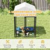 Outdoor Dog Kennel with Roof for Small to Medium Dogs