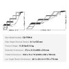 5-Step Folding Dog Car Stairs, Non-Slip Aluminum