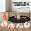 Foldable 8-Panel Dog Playpen with Washable Bottom Pad
