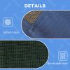 Elevated Cot Bed with Sun Canopy, Dark Blue