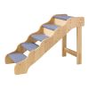 5-Step Wood Pet Stairs for Beds & Sofas