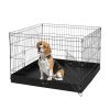 Foldable Metal Dog Playpen with Oxford Floor Pad