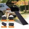 Extra-Long Folding Car Ramp for Dogs, Black