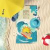 Wheaten Terrier Surf's Up Oversized Beach Towel
